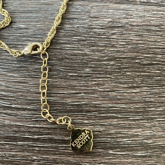 Kendra Scott Rayne Necklace Gold Ivory Pearl - Picture 2 of 4